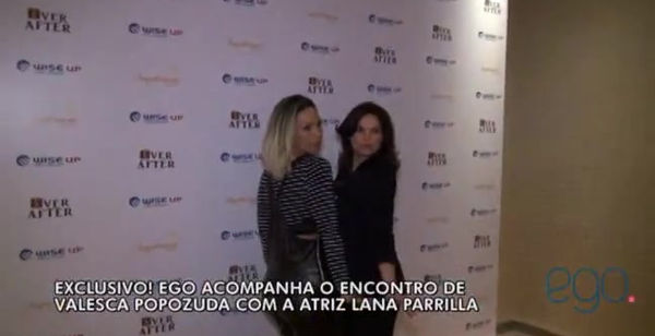 Ego - Valesca Popozuda encontra a atriz Lana Parrilla em evento no Rio globotv